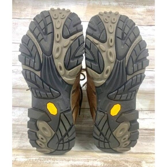 Merrell Men's J06051 Hiking Boots Brown Suede & Mesh Size 9.5 Vibram Sole - Picture 7 of 10